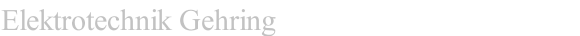Elektrotechnik Gehring